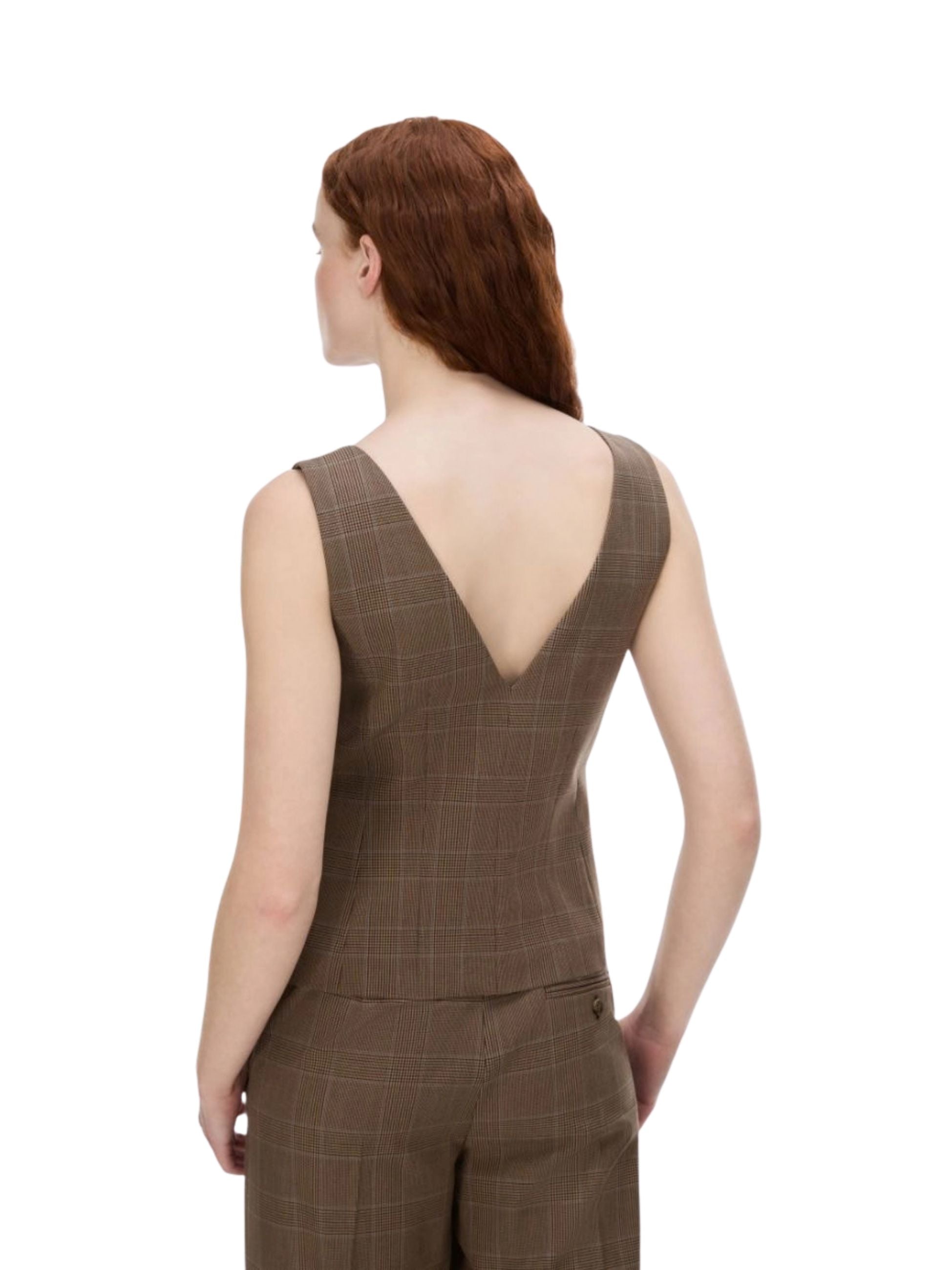 Gilet Iblues donna aderente - Marrone
