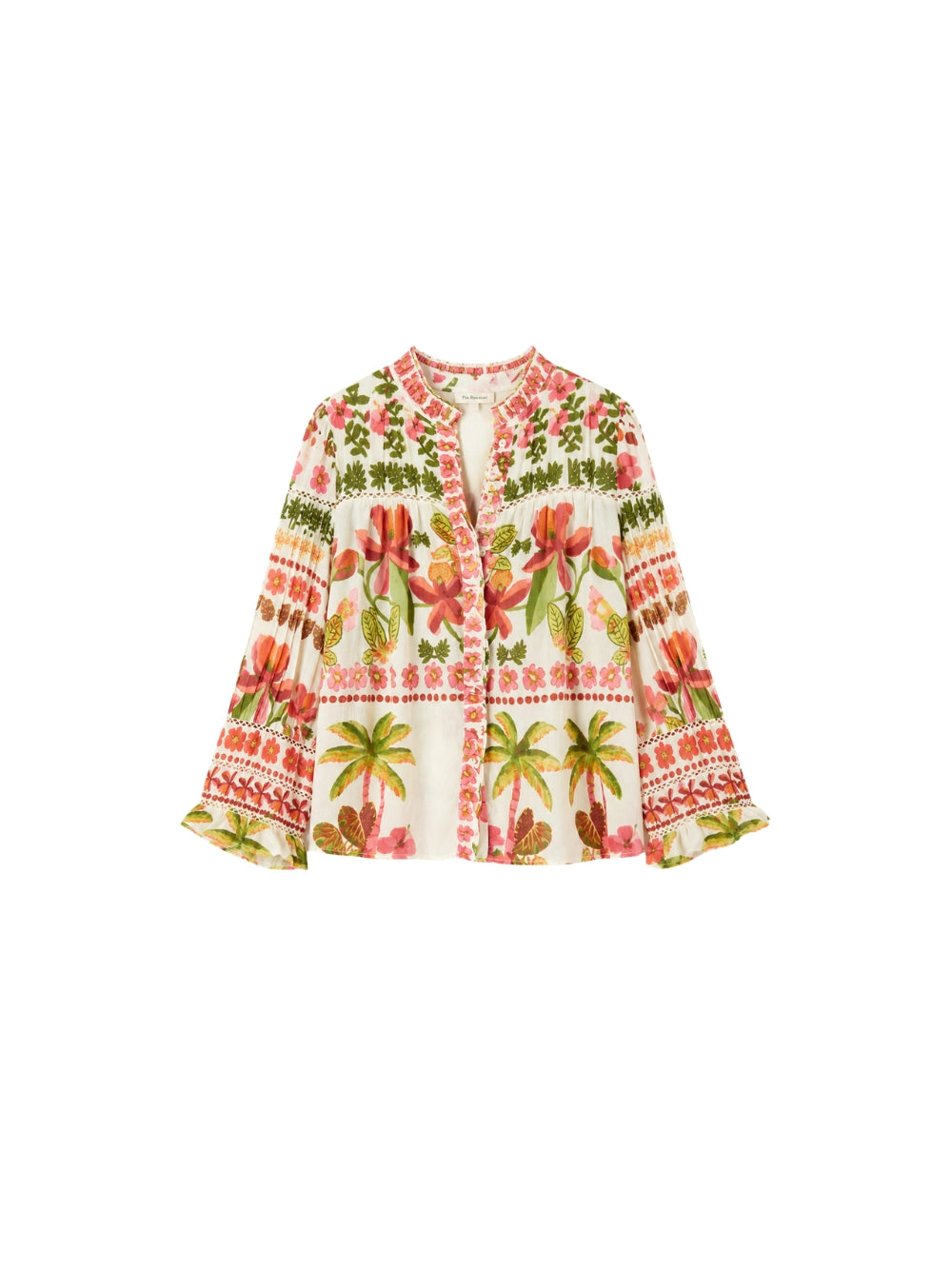 Camicia Rene Derhy donna con stampa - Bianco