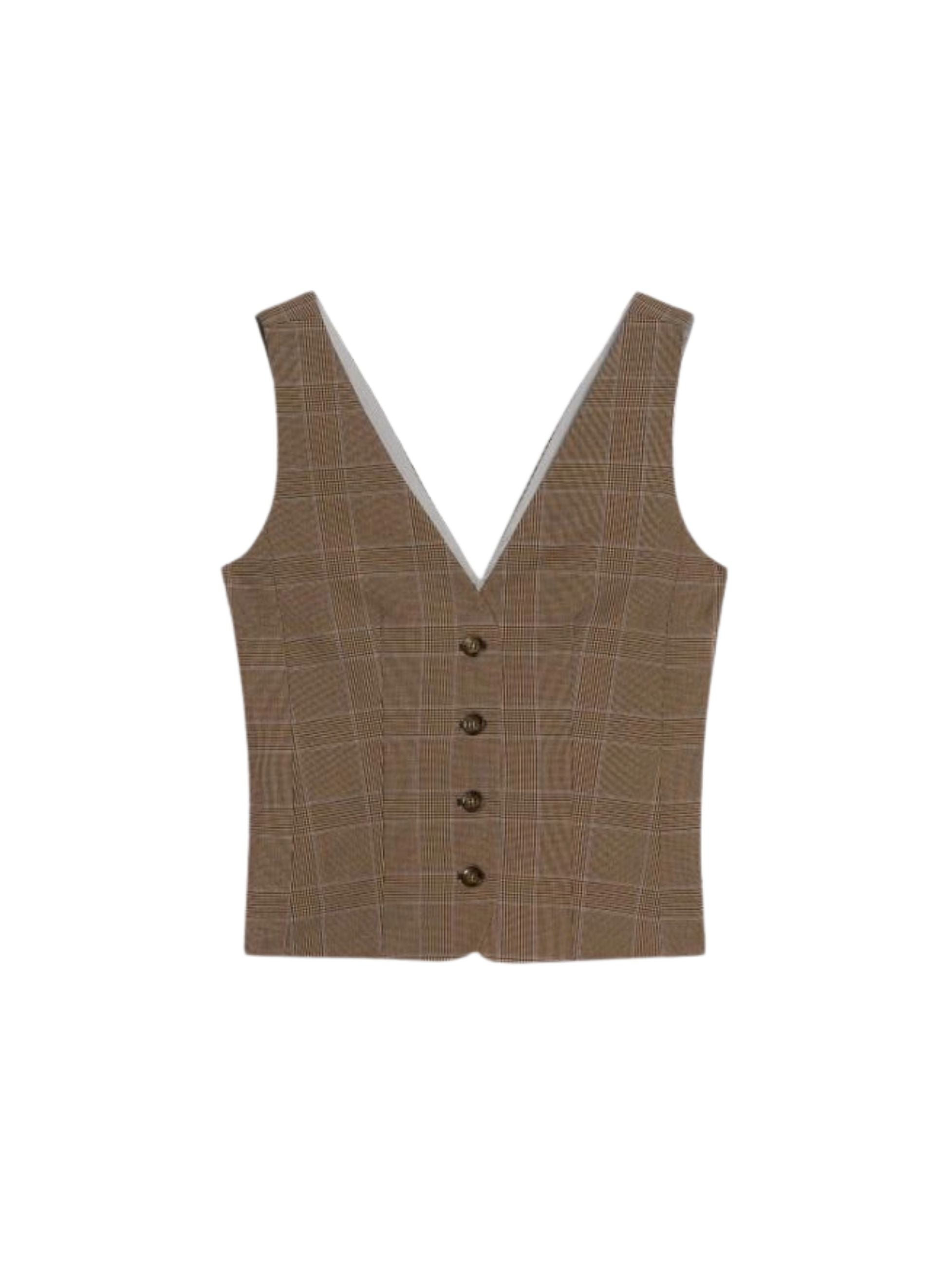 Gilet Iblues donna aderente - Marrone