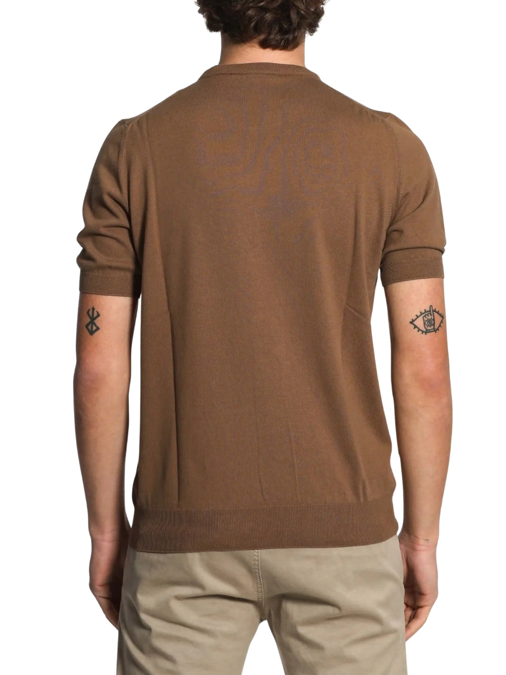 Maglia Gran Sasso uomo a girocollo - Marrone
