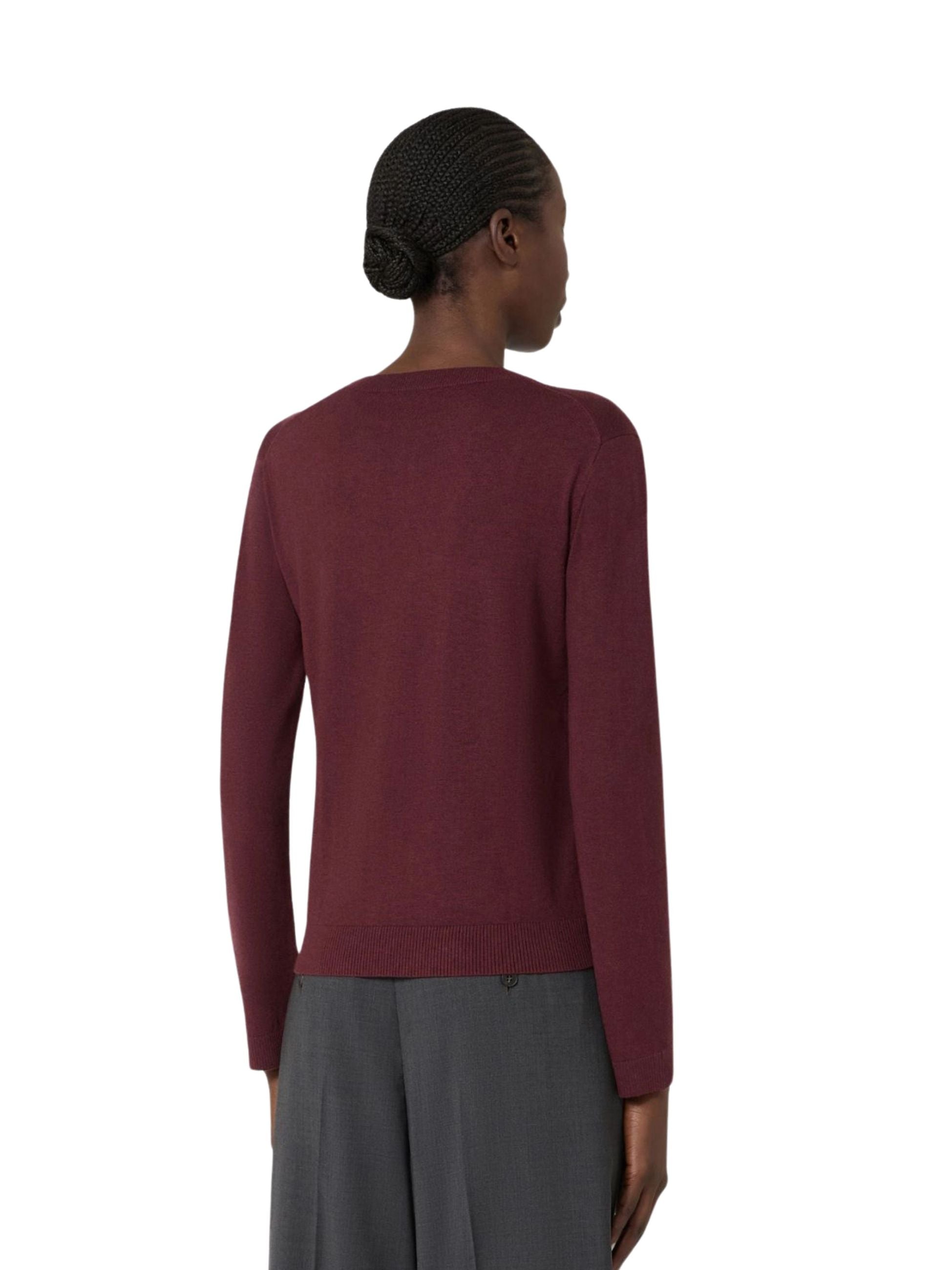 Maglione Weekend Max Mara donna a girocollo - Bordeaux
