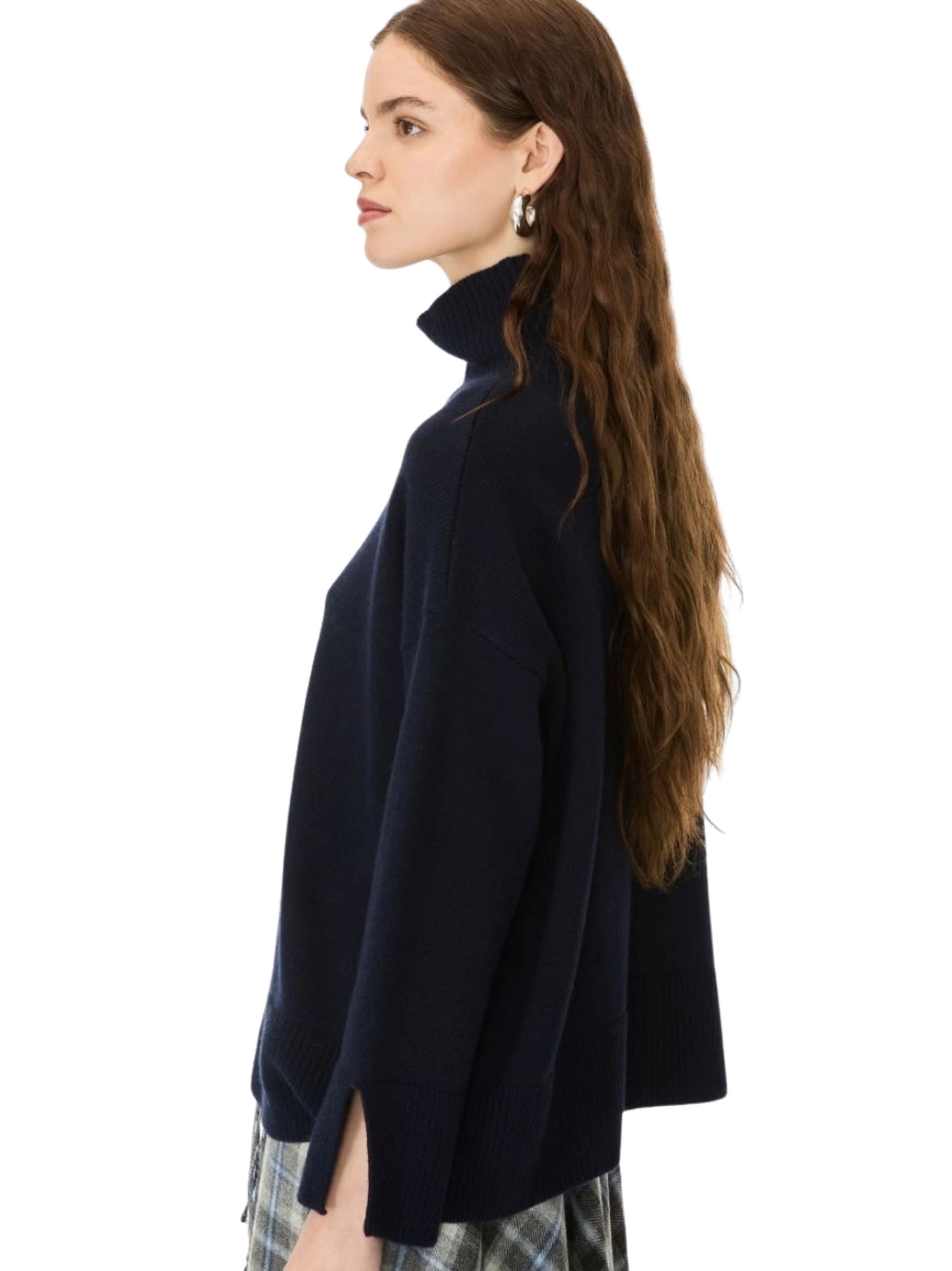 Maglione Iblues donna a collo alto - Blu