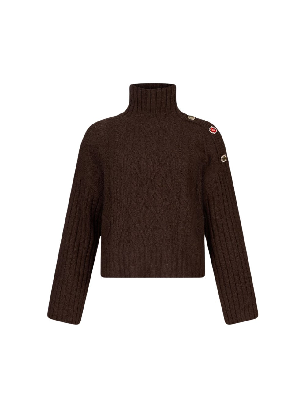 Maglione Liu Jo donna a dolcevita - Cioccolato