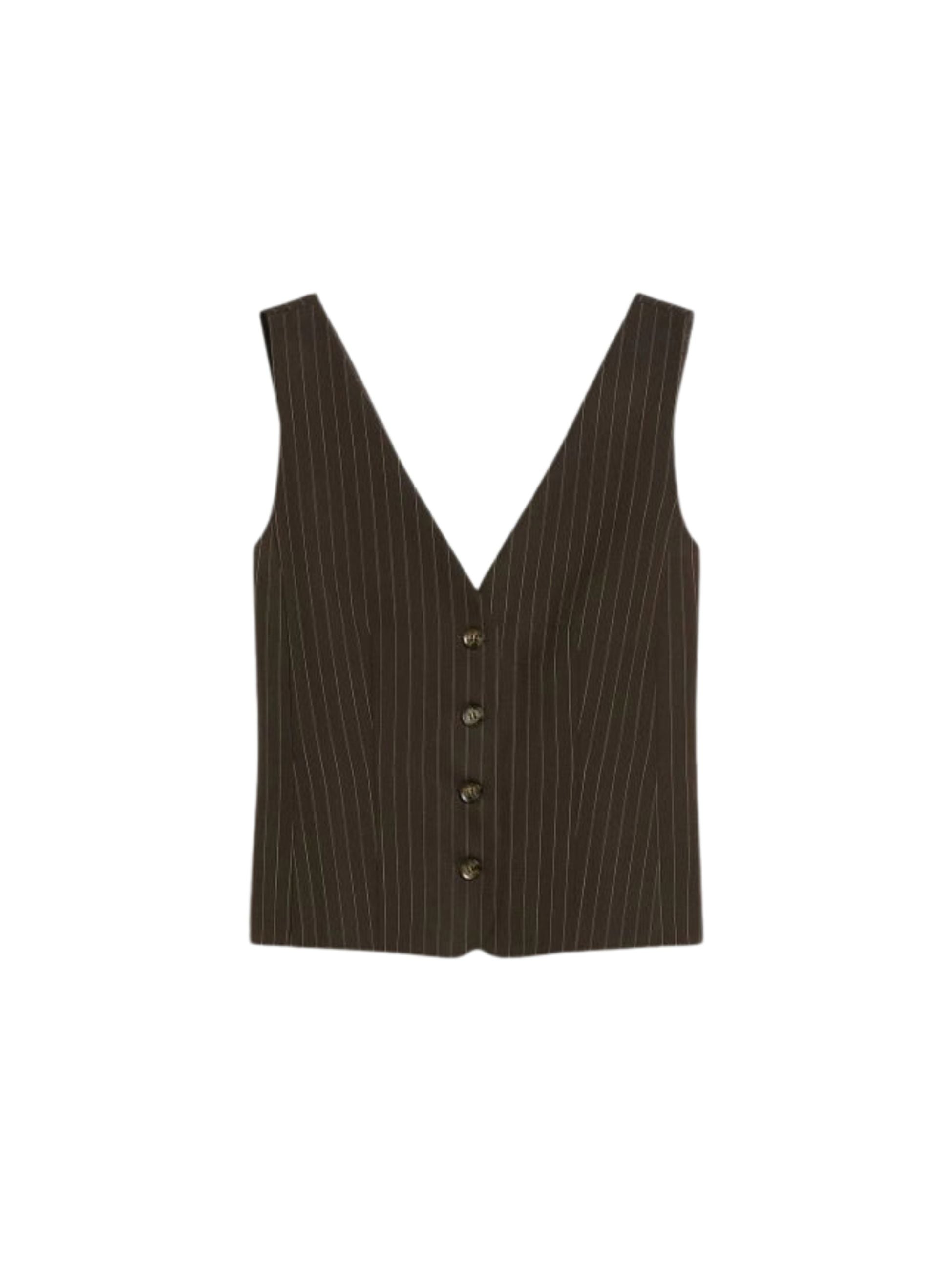 Gilet Iblues donna aderente - Marrone