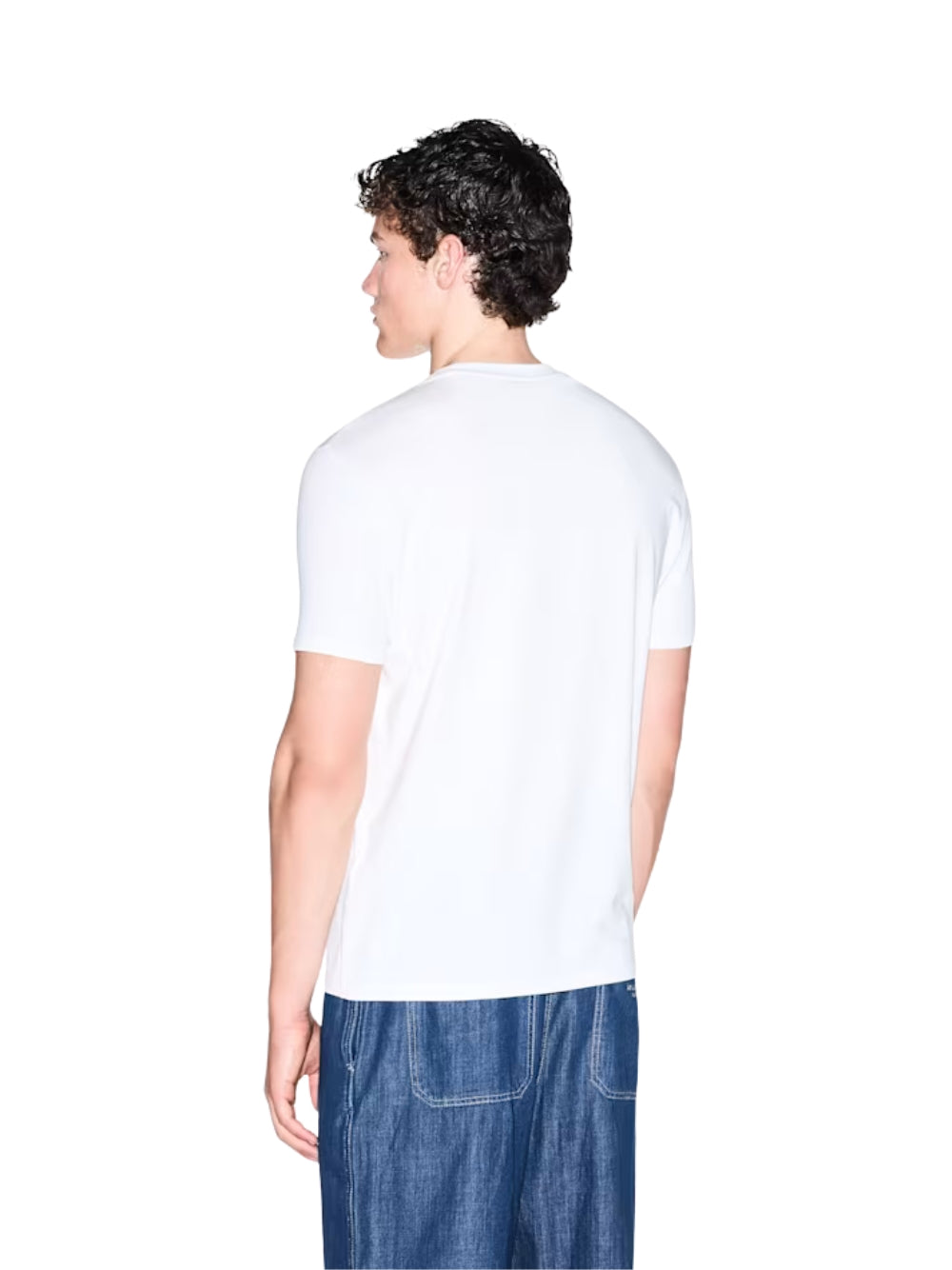 T-Shirt Armani Exchange uomo a girocollo - Bianco