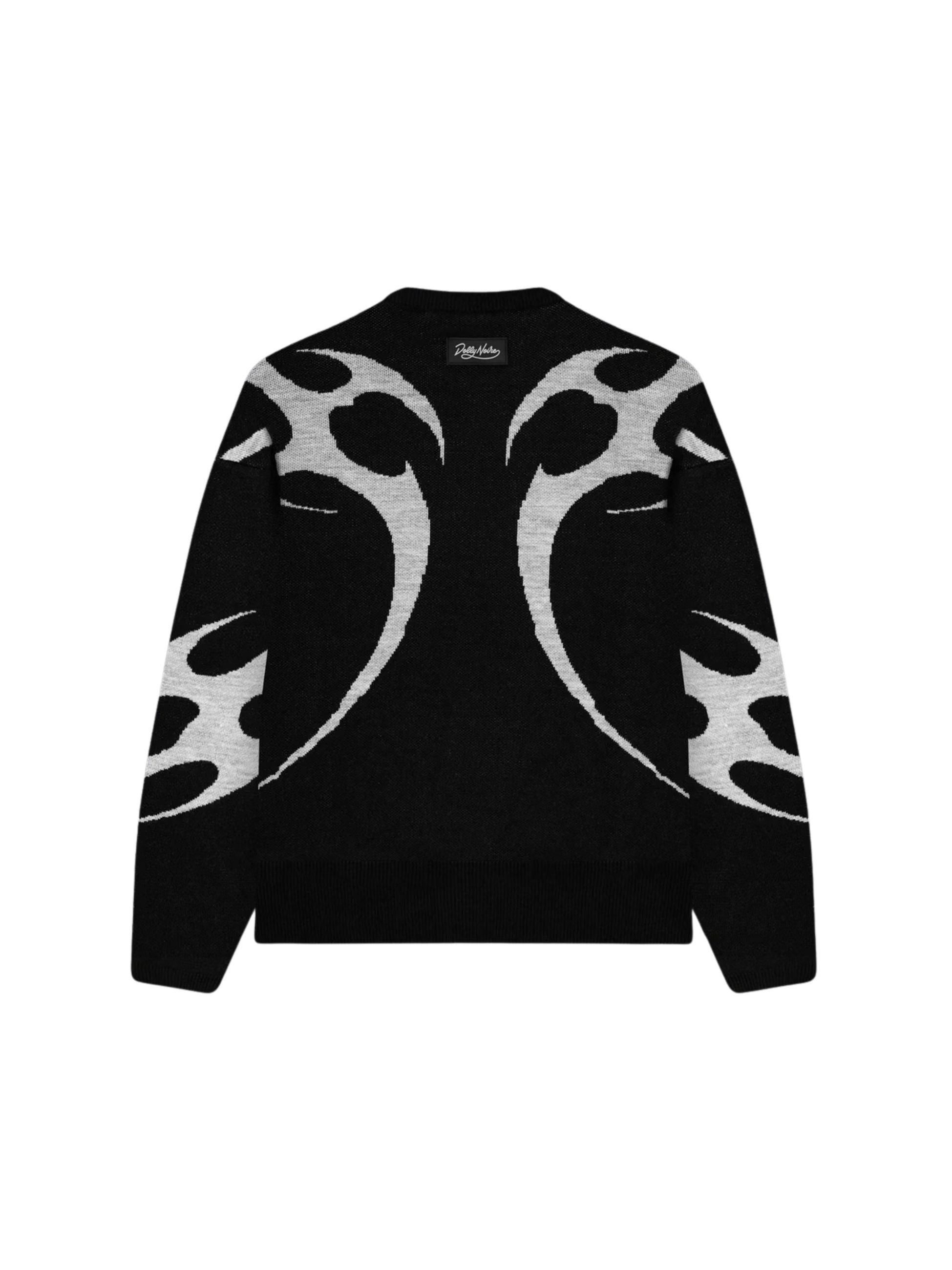 Maglione Dolly Noire uomo con lavorazione - Nero