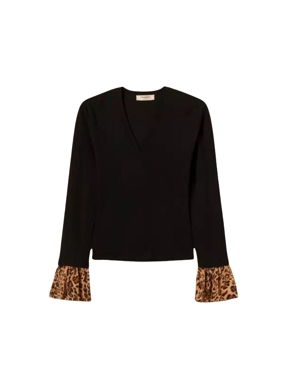 Maglione con fantasai animalier Twinset