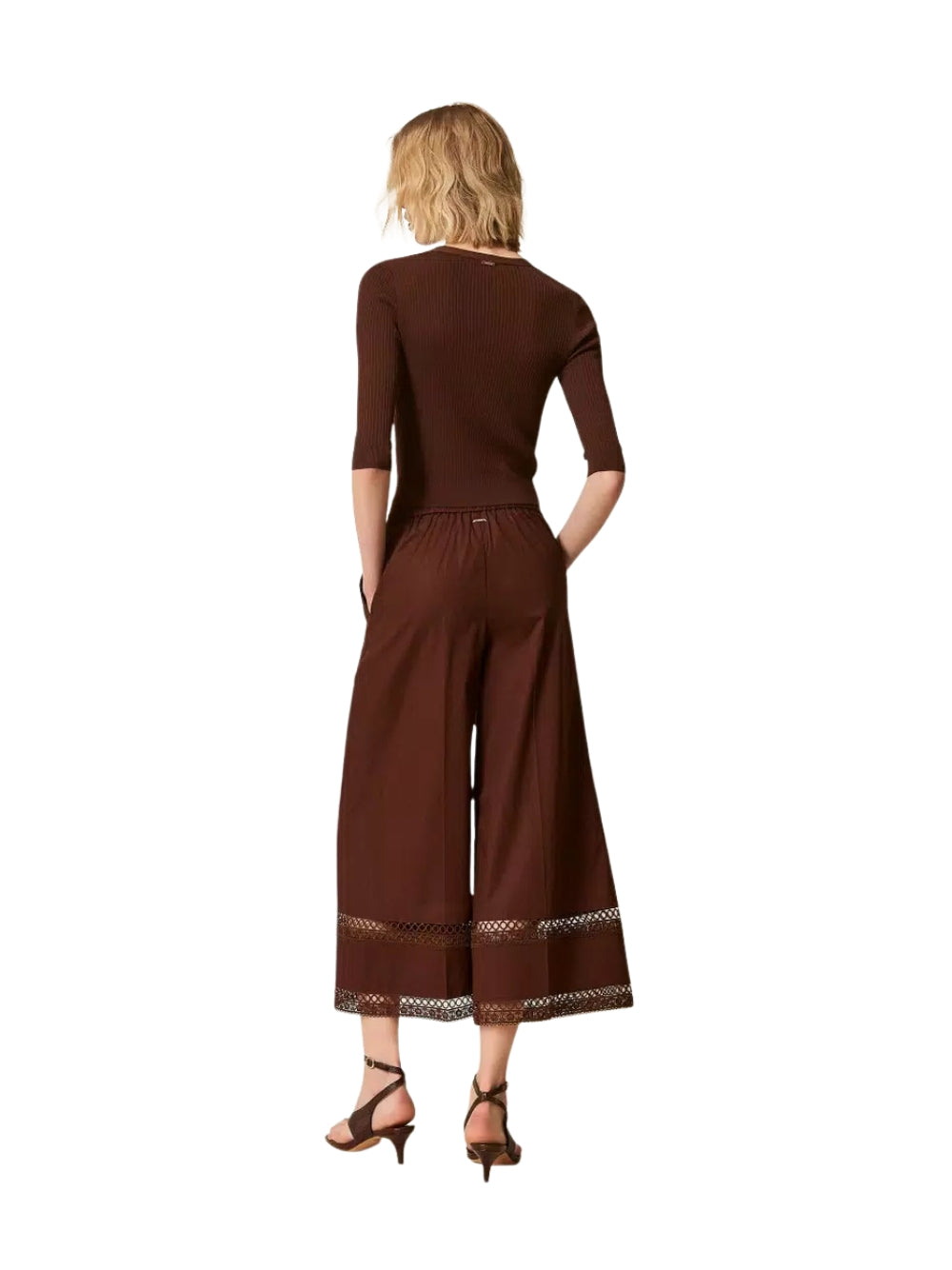 Pantaloni ampi Twinset