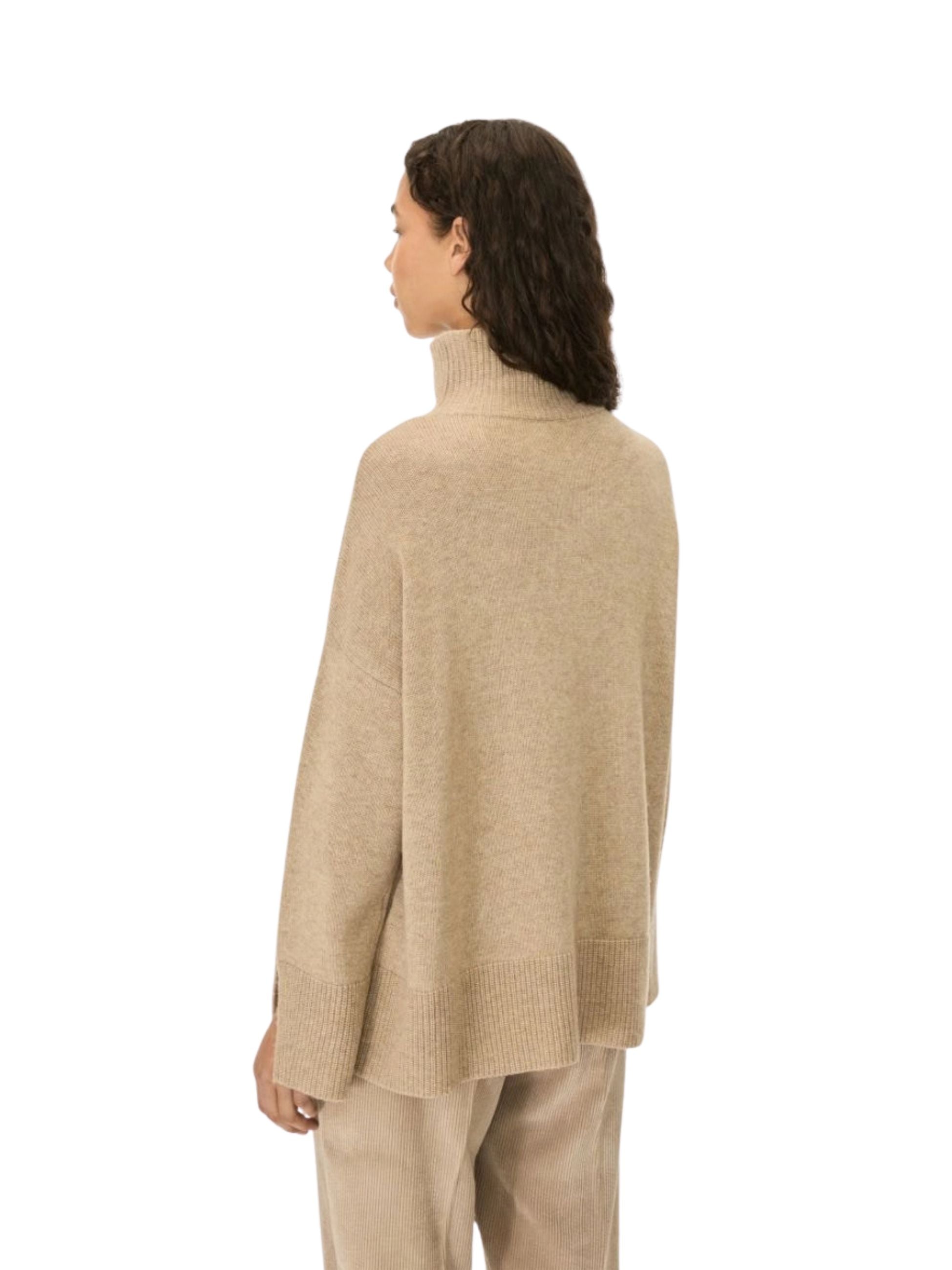 Maglione Iblues donna a collo alto - Tortora
