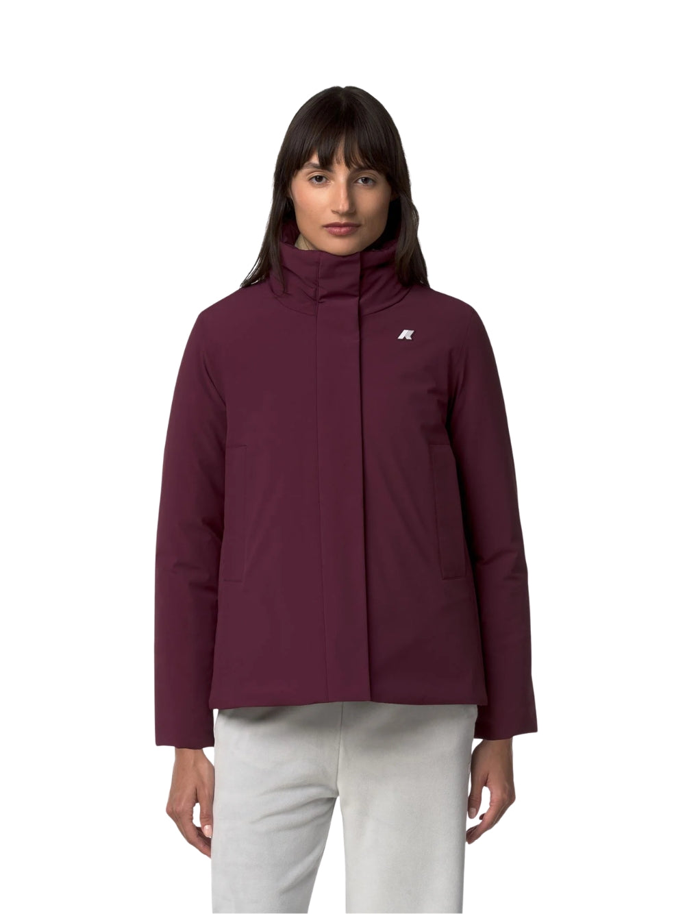 Giacca K-Way donna corta - Viola
