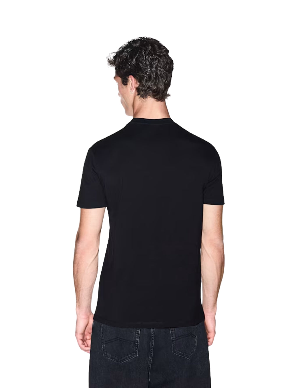 T-Shirt Armani Exchange uomo in cotone - Nero
