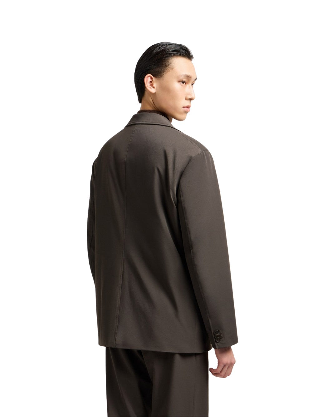 Giacca Emporio Armani uomo in twill di nylon - Grigio