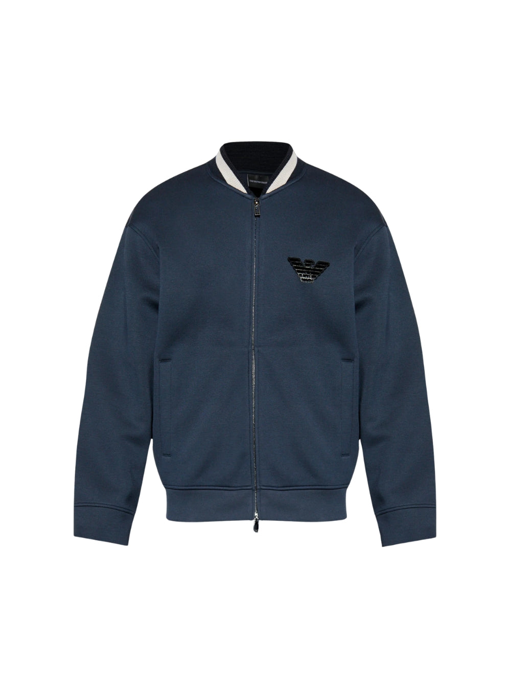 Giacca Emporio Armani uomo in double jersey - Blu
