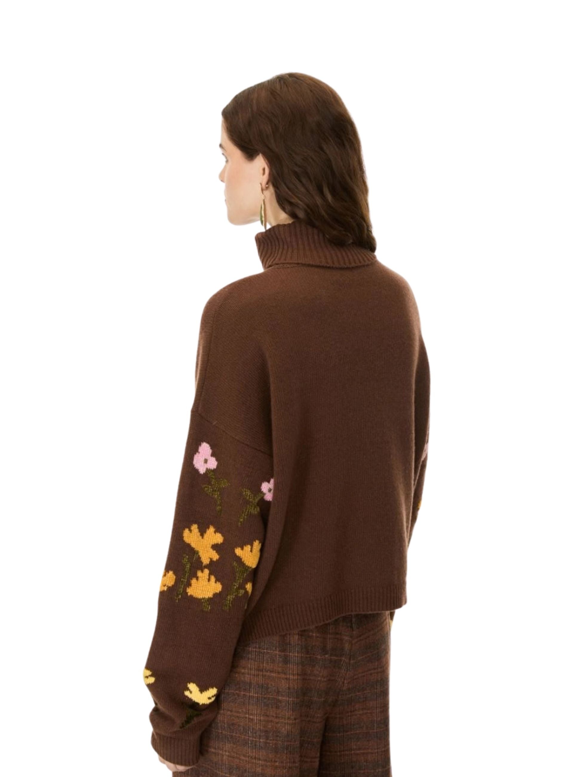 Maglione Iblues donna con lavorazione - Marrone