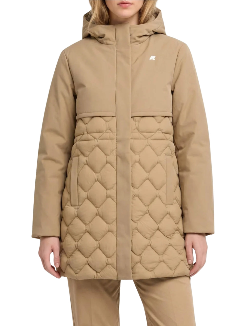 Giubbotto K-Way donna siphelle hybrid - Beige