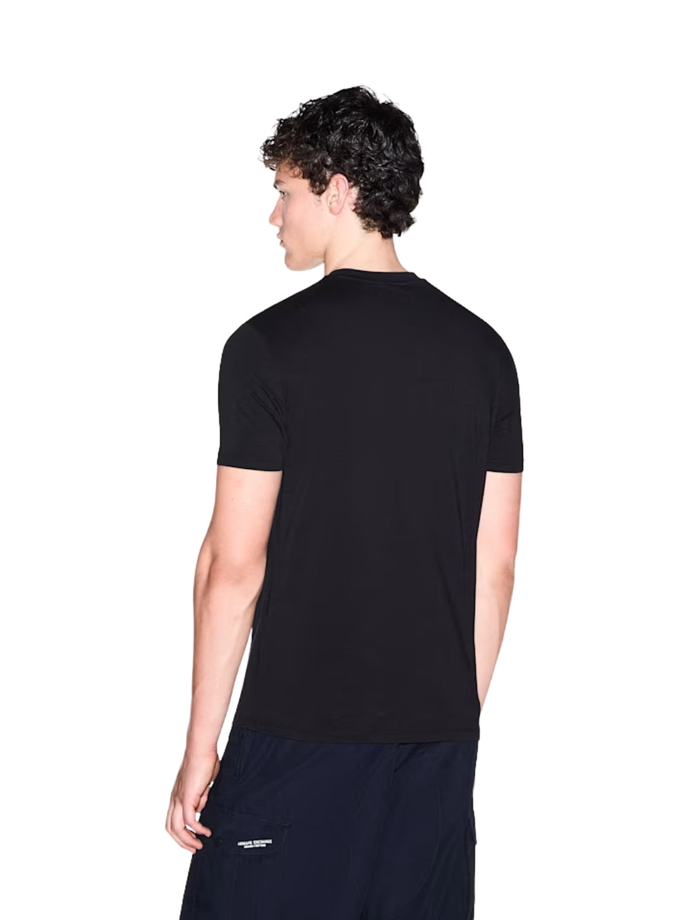 T-shirt Armani Exchange uomo a girocollo - Nero