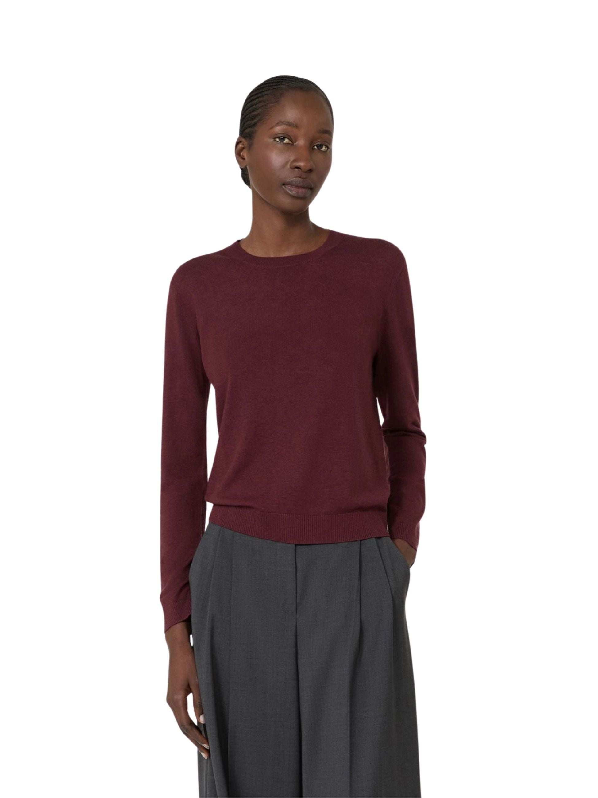 Maglione Weekend Max Mara donna a girocollo - Bordeaux