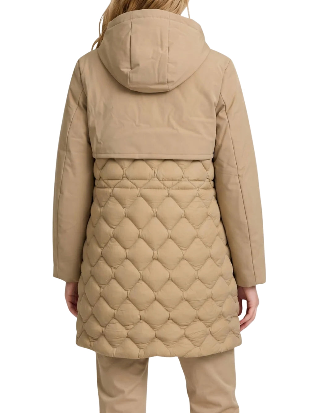 Giubbotto K-Way donna siphelle hybrid - Beige