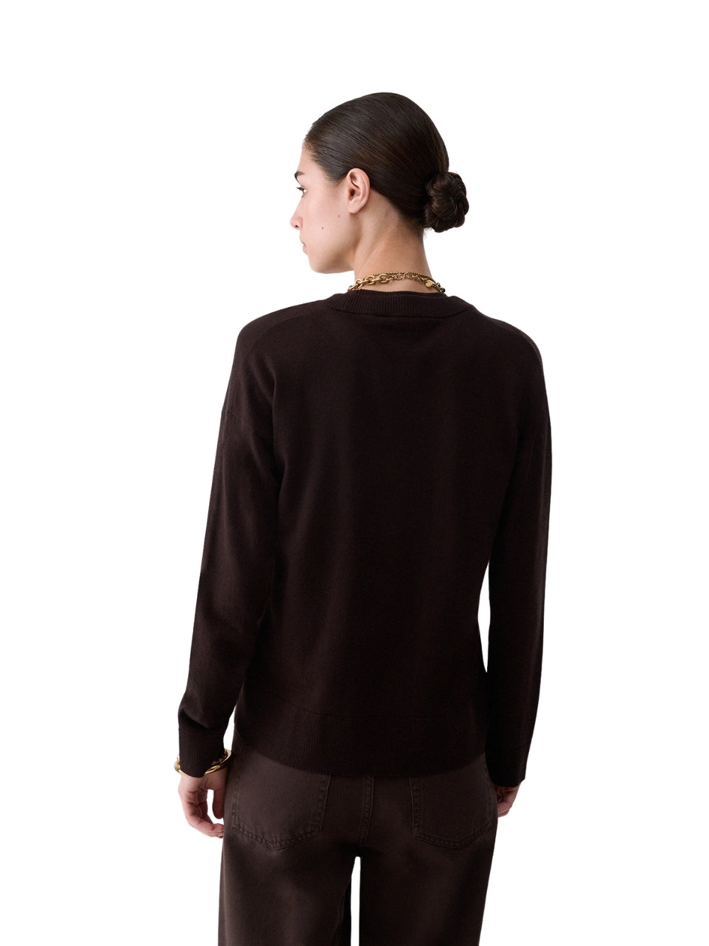 Maglione Liu Jo donna a girocollo - Marrone