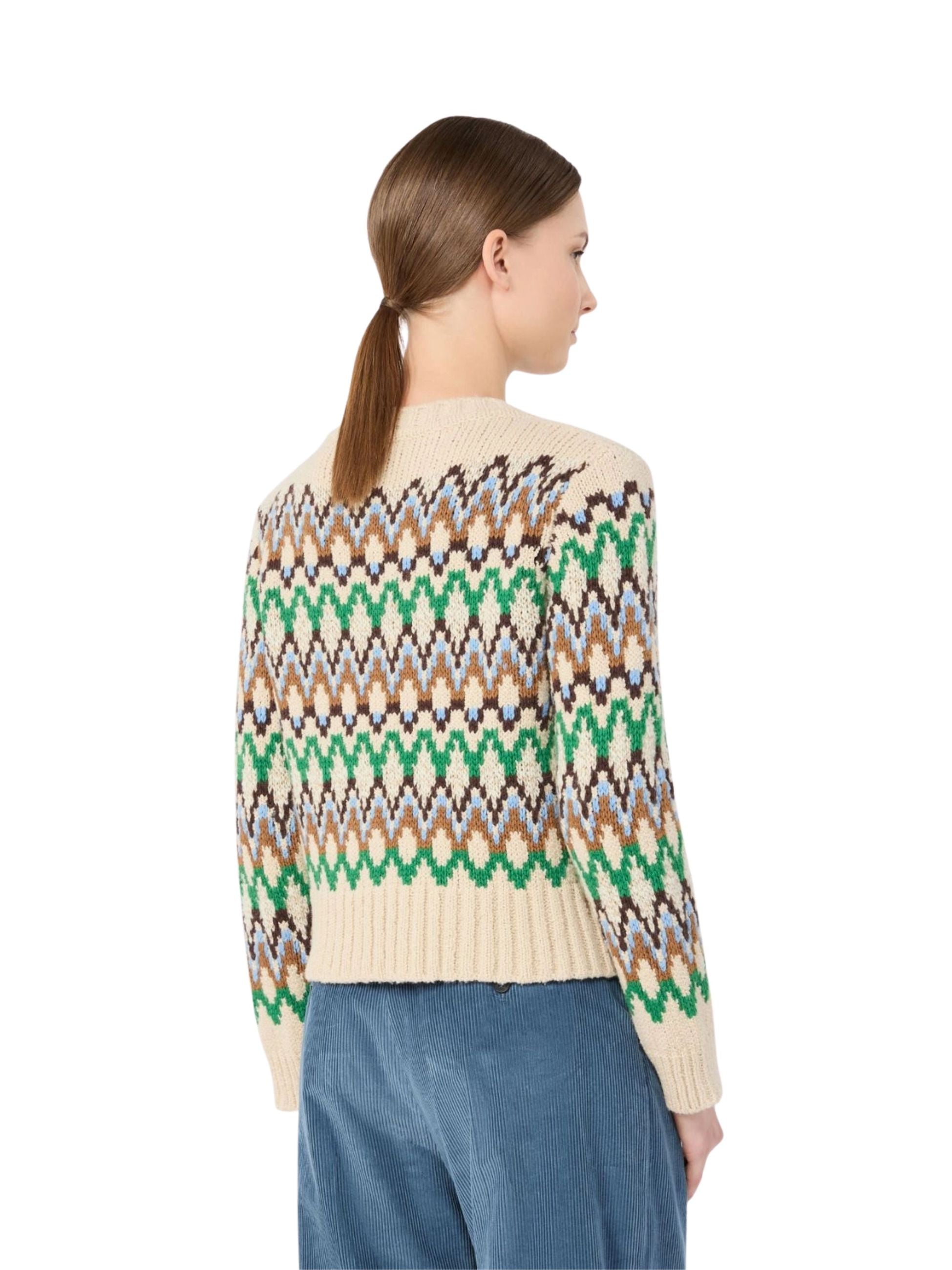 Maglione Weekend Max Mara donna con lavorazione - Verde