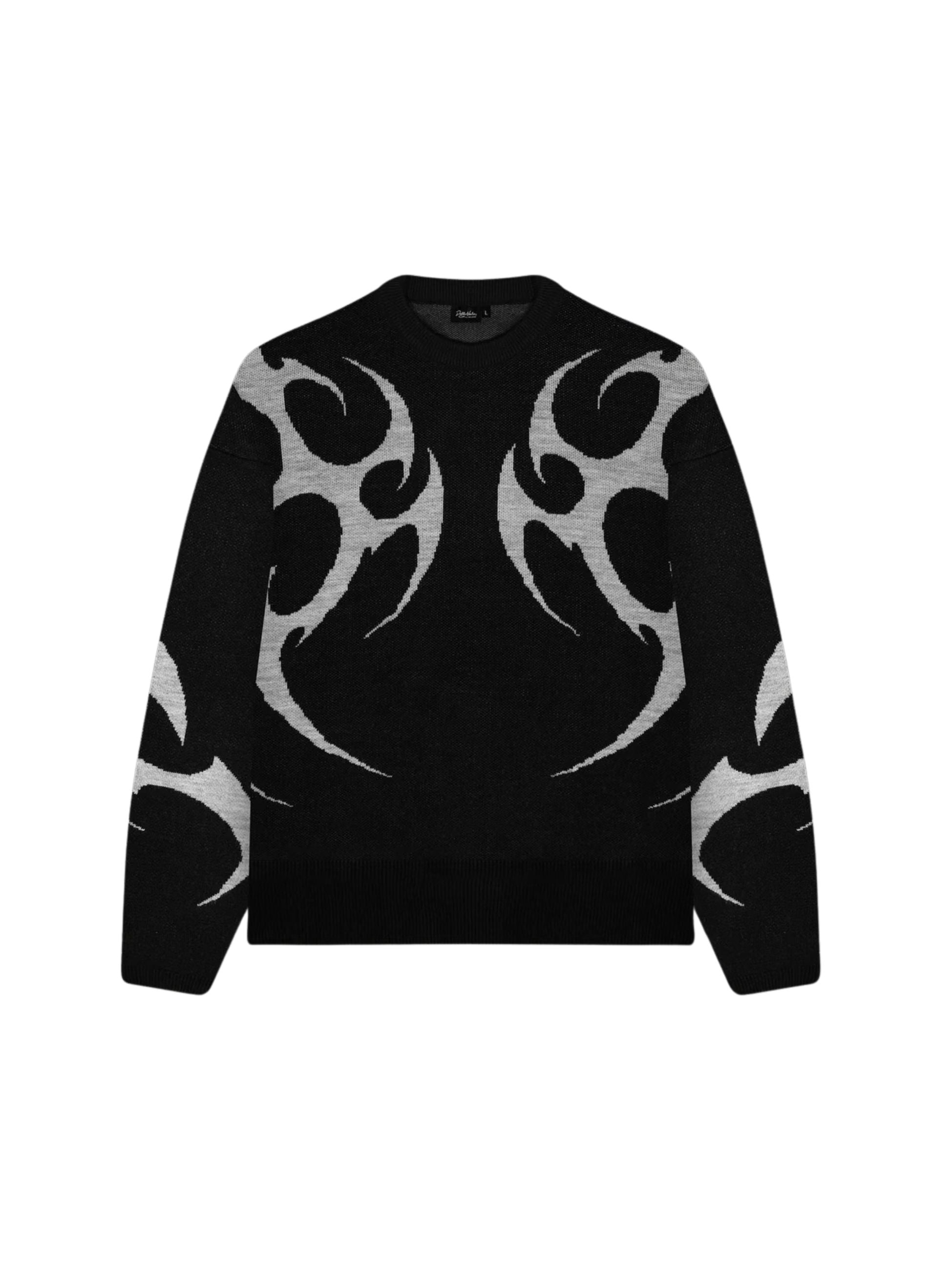 Maglione Dolly Noire uomo con lavorazione - Nero