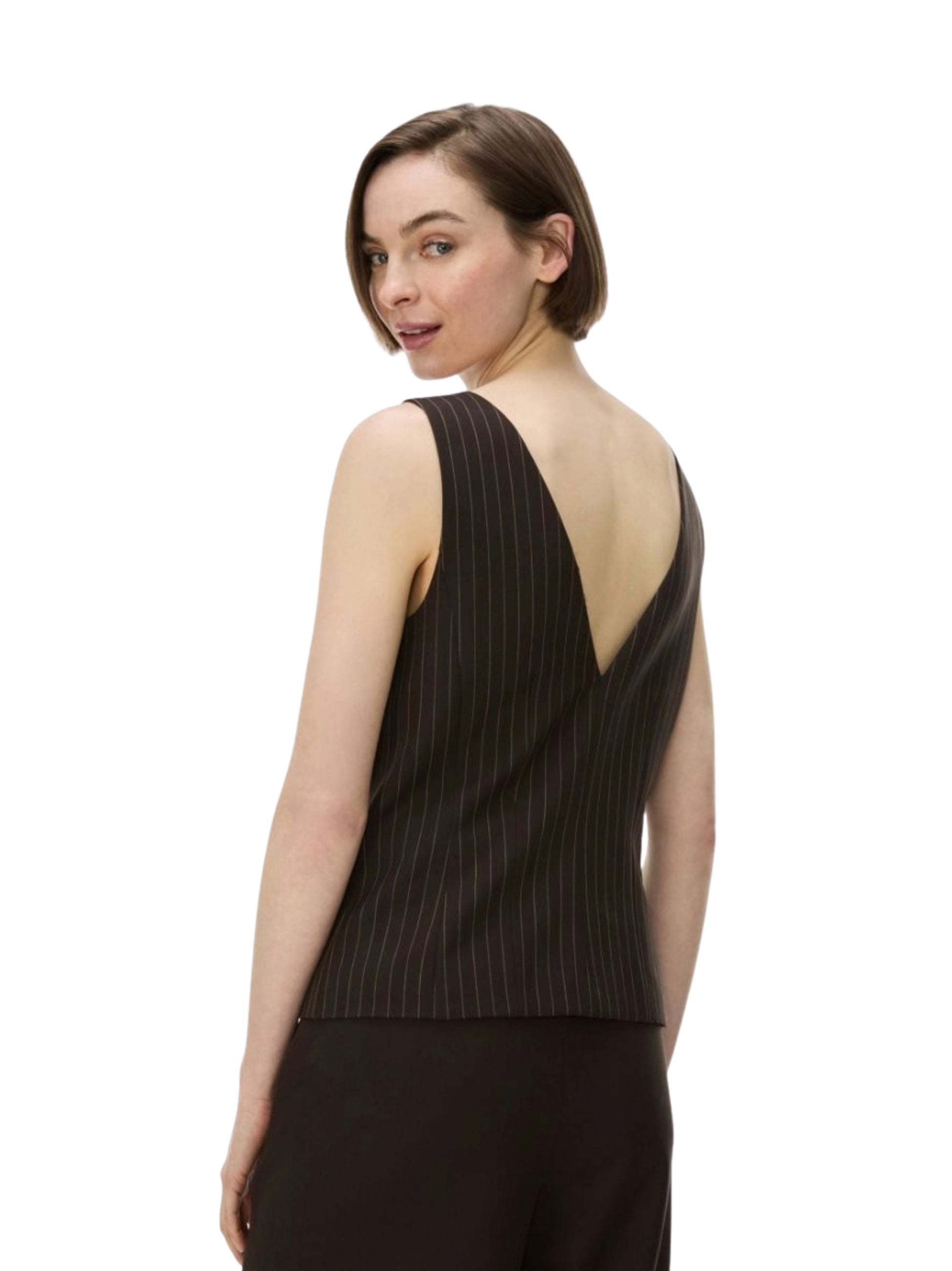 Gilet Iblues donna aderente - Marrone