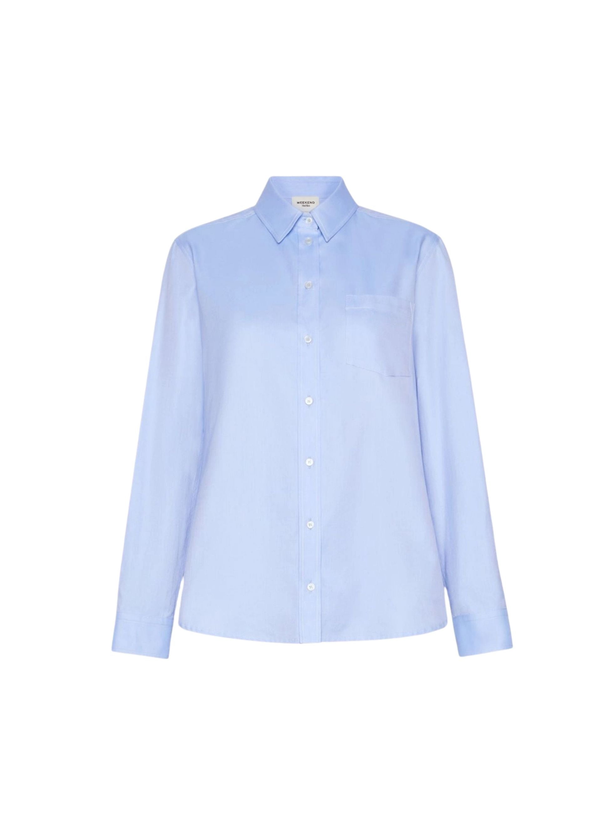 Camicia Weekend Max Mara donna in cotone - Celeste