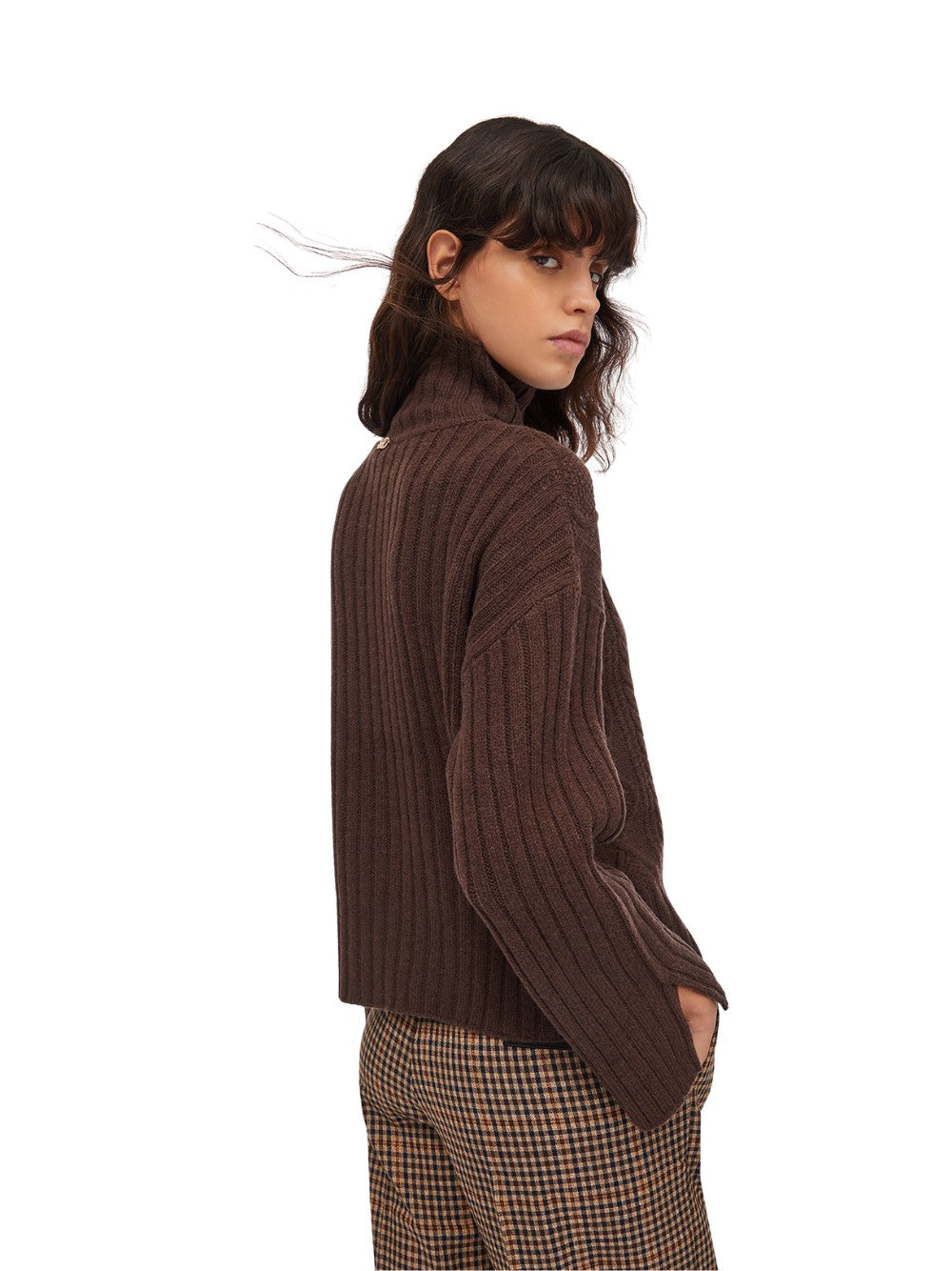 Maglione Liu Jo donna a dolcevita - Cioccolato