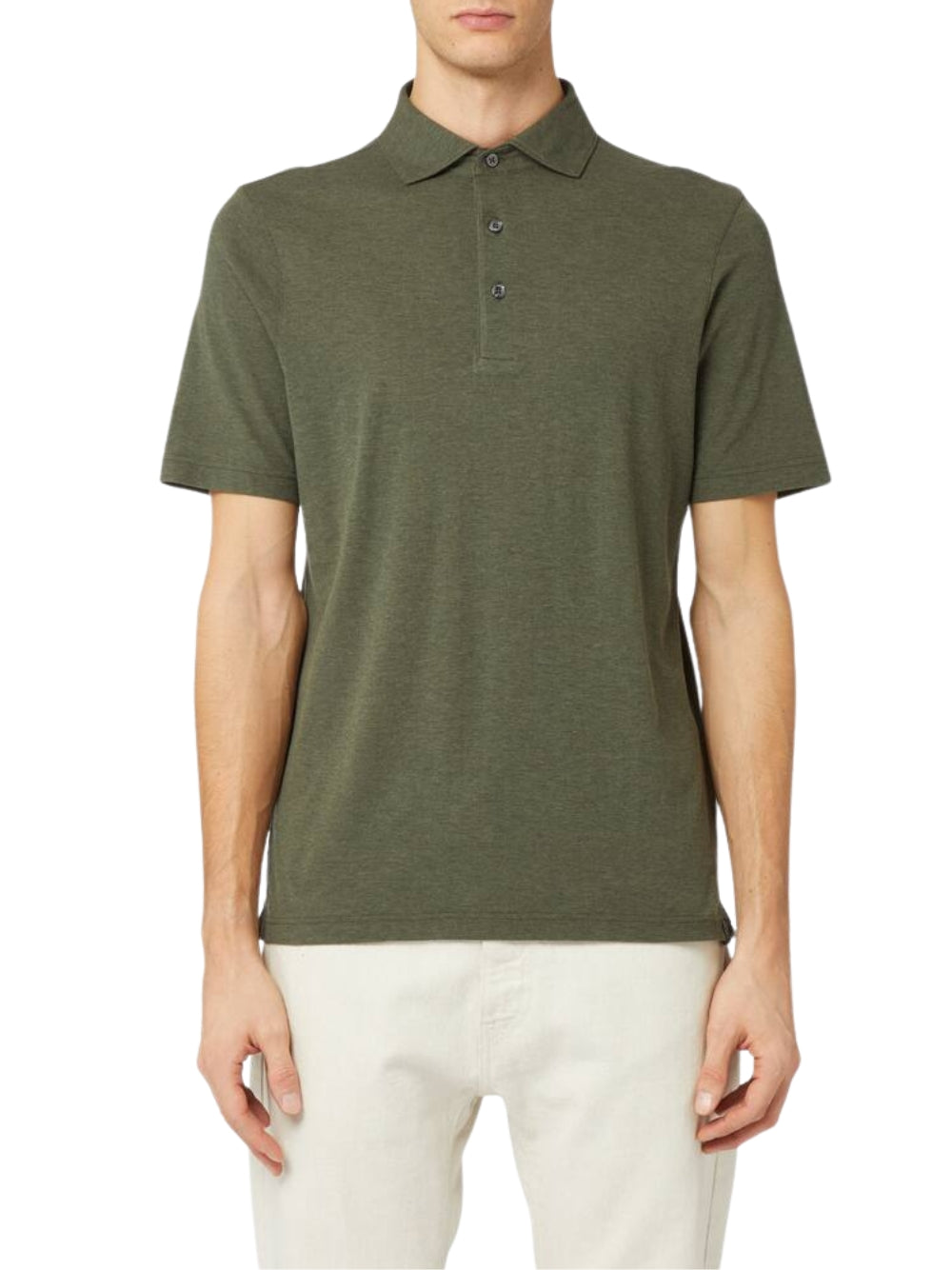Polo Gran Sasso uomo in micropiquet - Verde