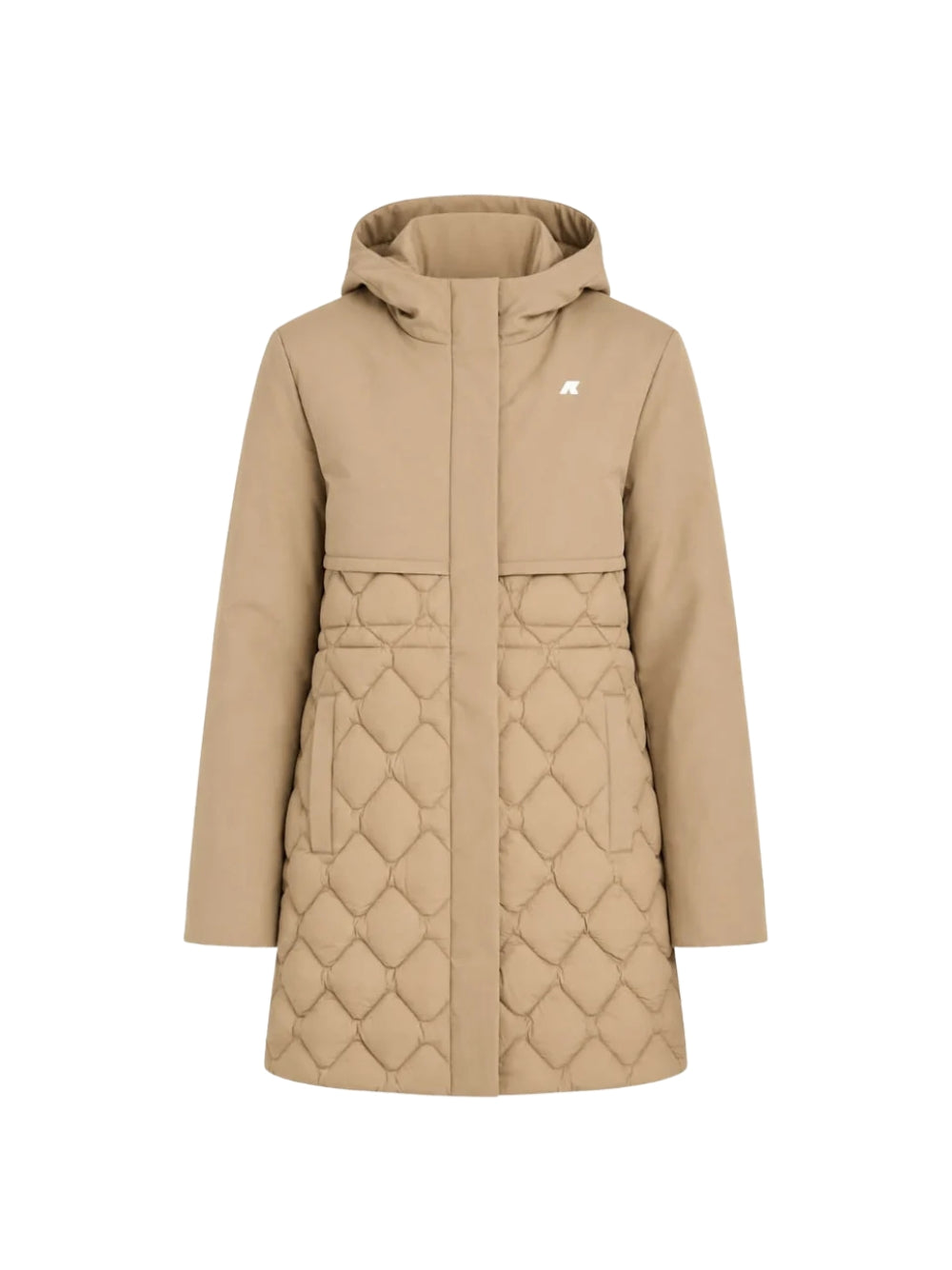 Giubbotto K-Way donna siphelle hybrid - Beige