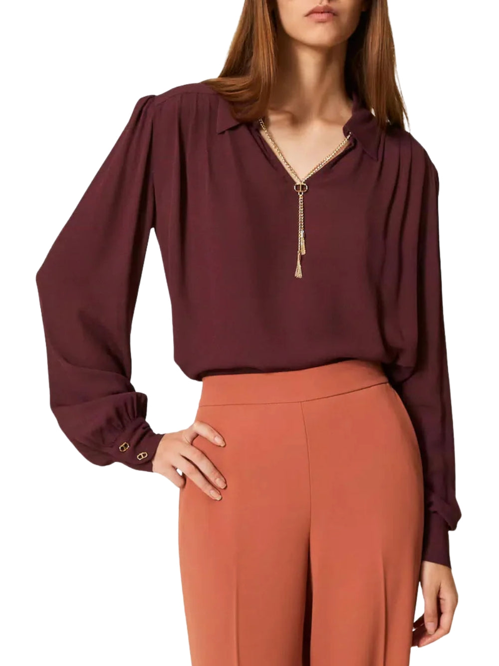 Camicia con collana Twinset