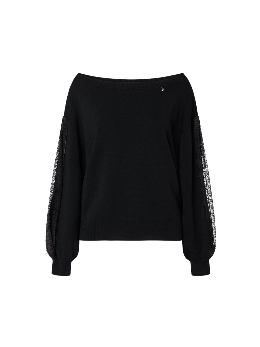 Maglione Liu Jo donna con scollo ampio - Nero