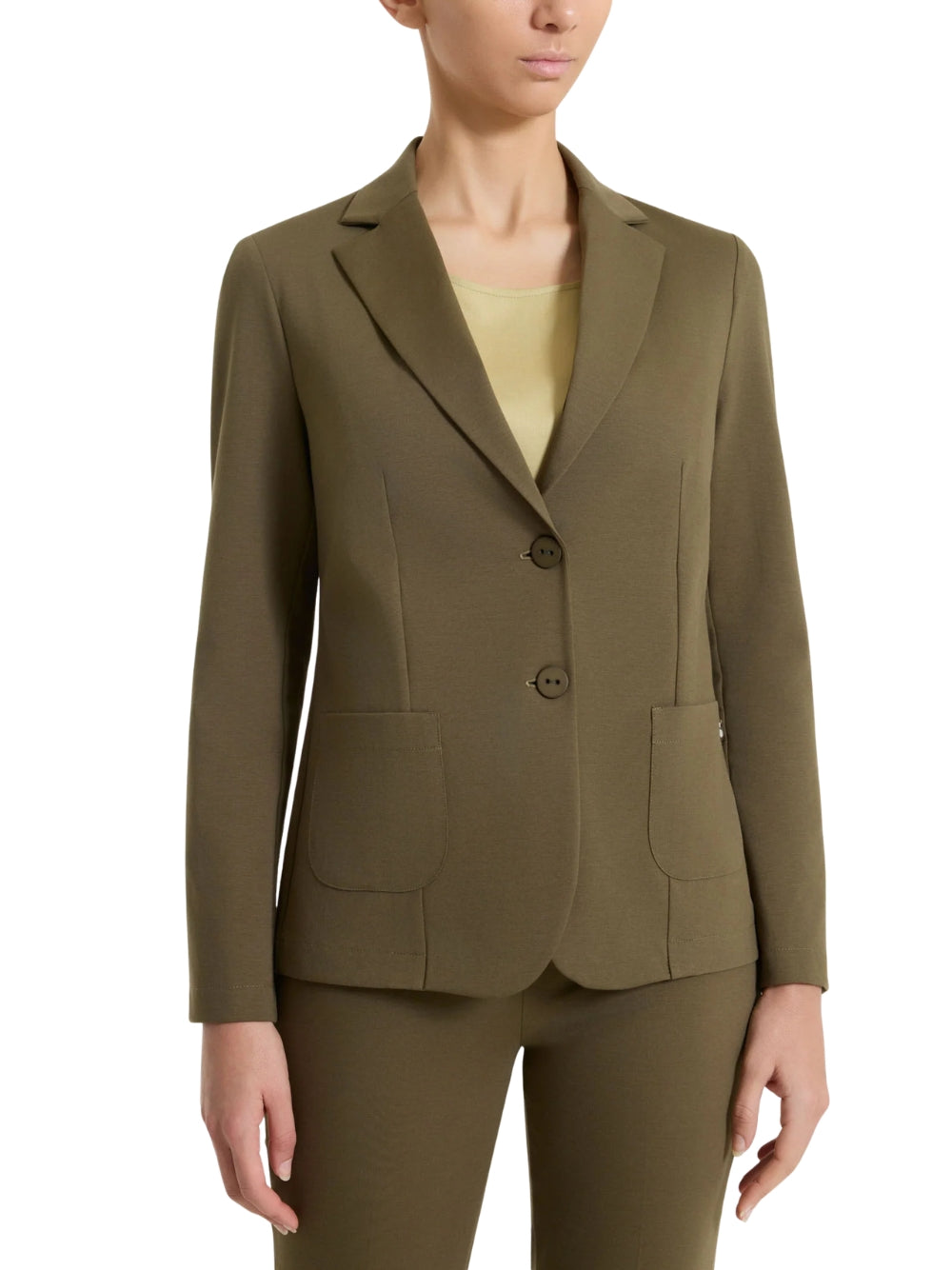 Giacca Ragno donna con rever - Verde