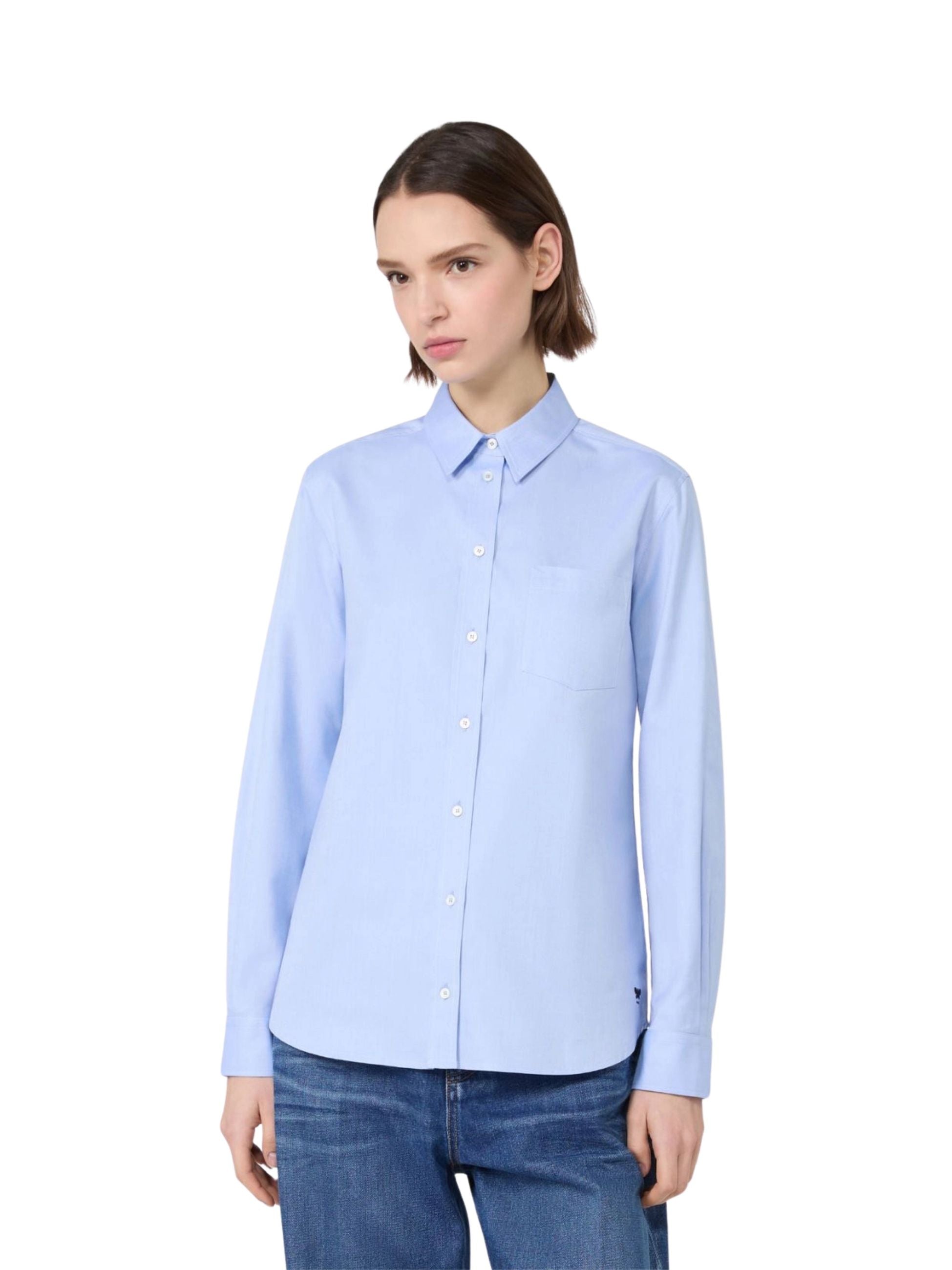 Camicia Weekend Max Mara donna in cotone - Celeste