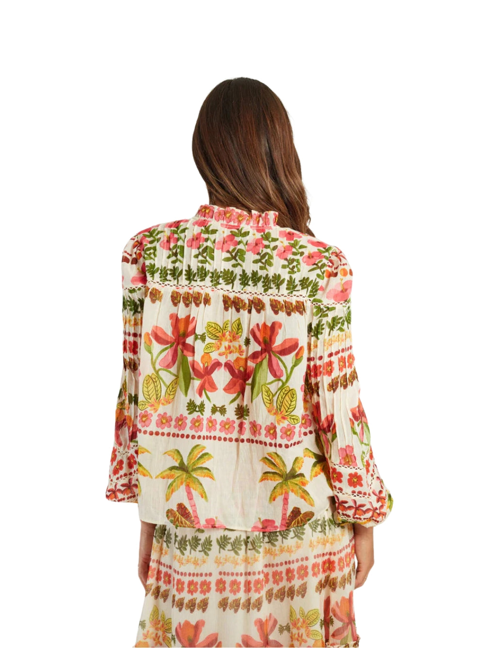 Camicia Rene Derhy donna con stampa - Bianco